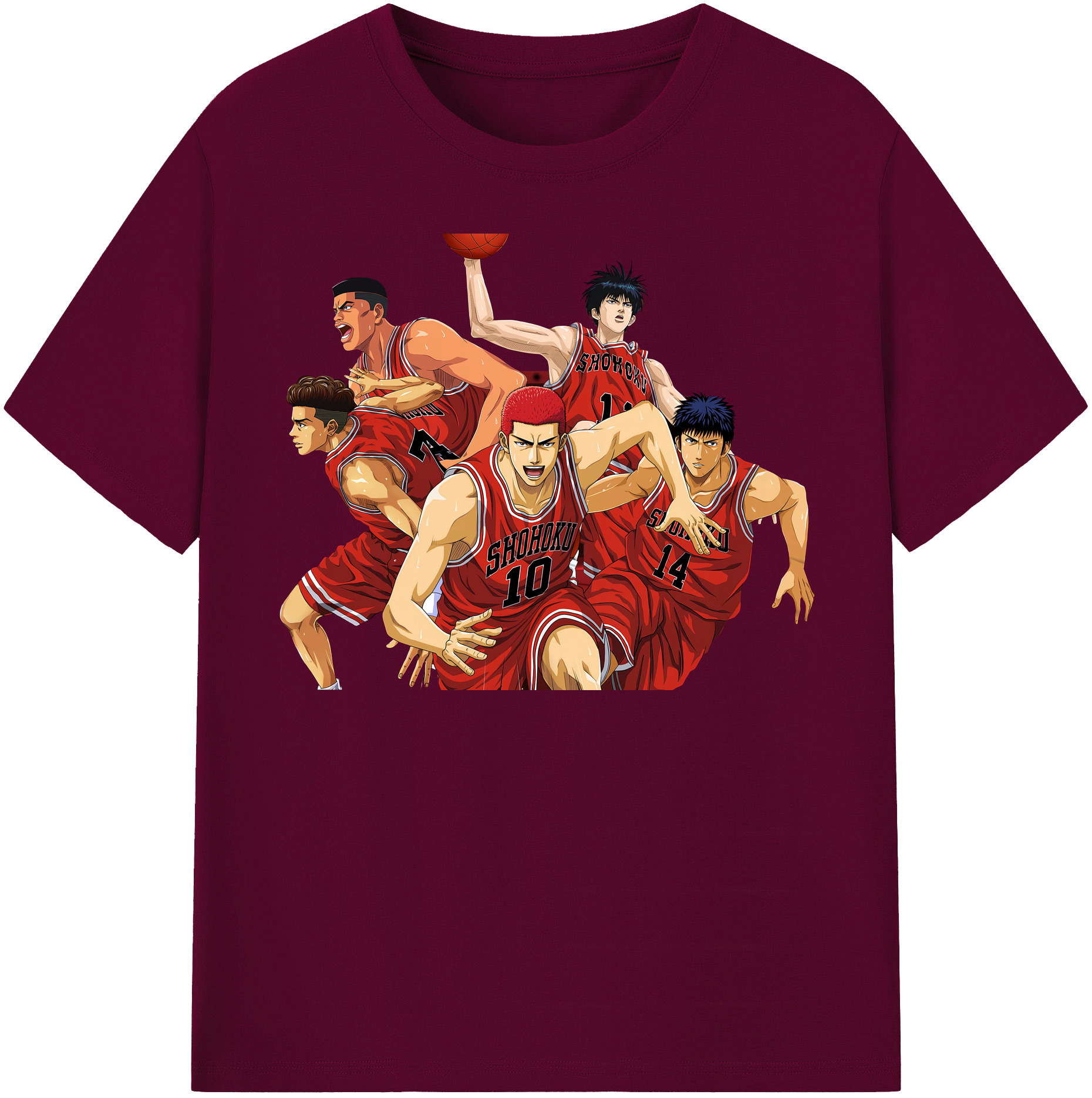 （画像用） SLAM DUNK／スラムダンク レディースカジュアルプリントTシャツ（綿100％）